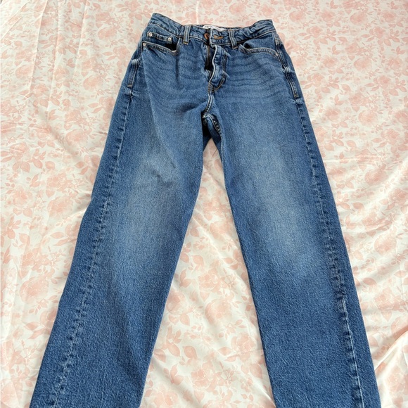 Zara Denim - Zara Women's Blue Straight Leg Jeans